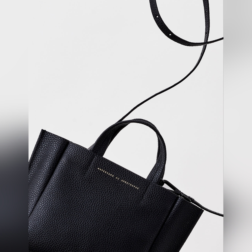 AMPERSAND AS APOSTROPHE Micro-Tote / Black Lux - Picture 3 of 9